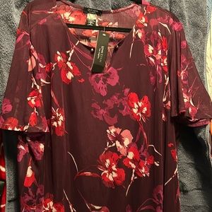 Wine colored blouse